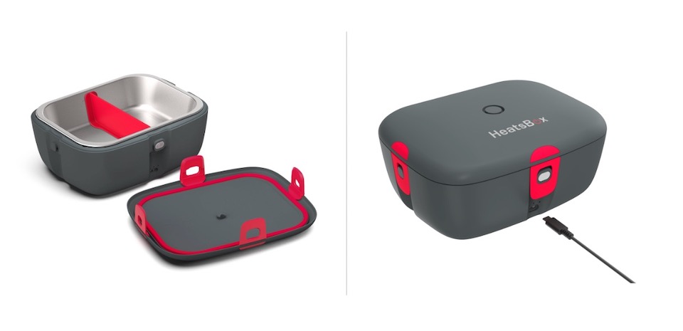 Faitron HeatsBox Go Mobiele elektrische lunchbox voor het verwarmen van  levensmiddelen, app-bediening, geïntegreerde batterij, lekvrije kom van